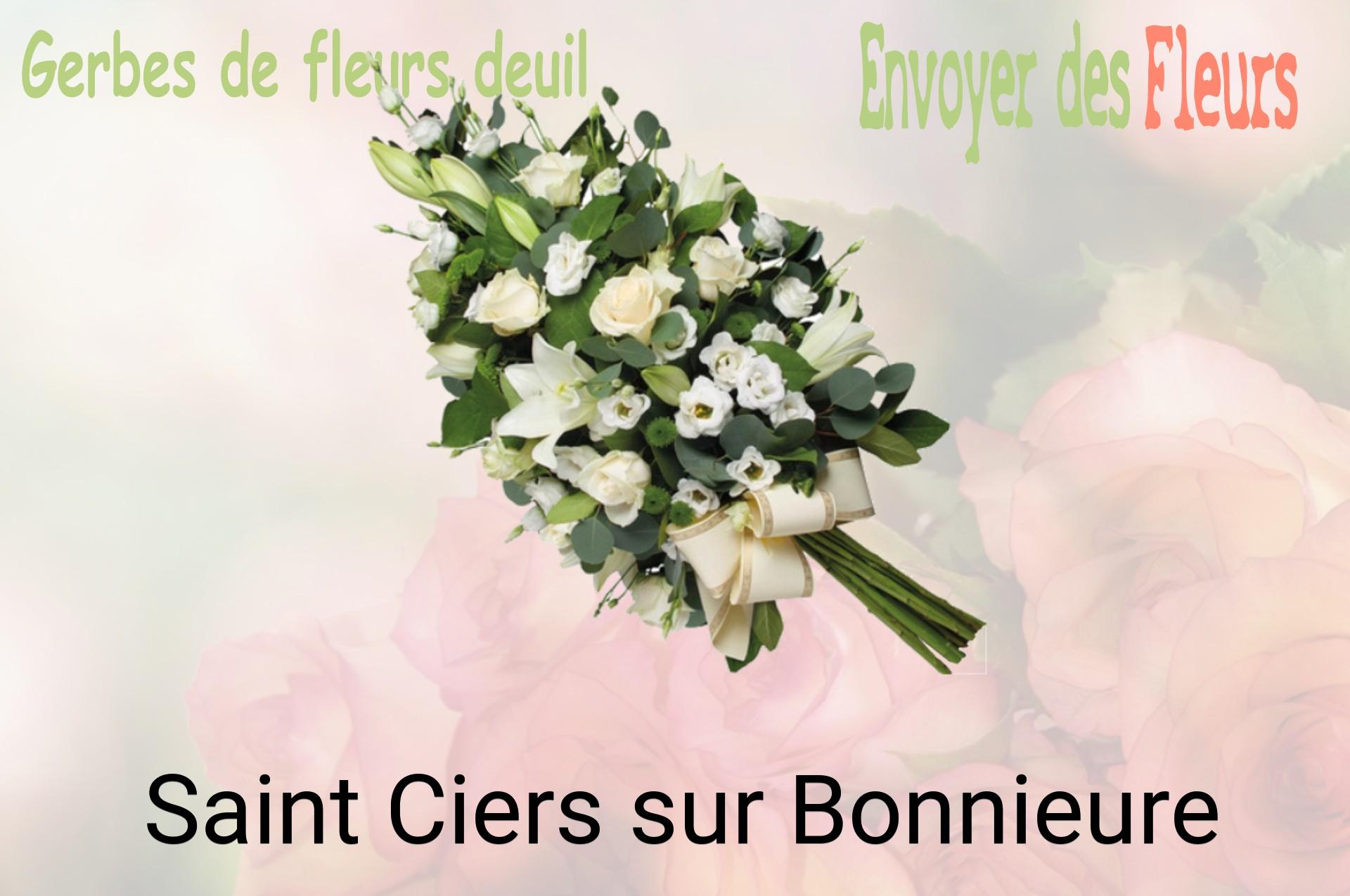 Gerbe de fleurs de deuil livrée à Saint-Ciers-sur-Bonnieure